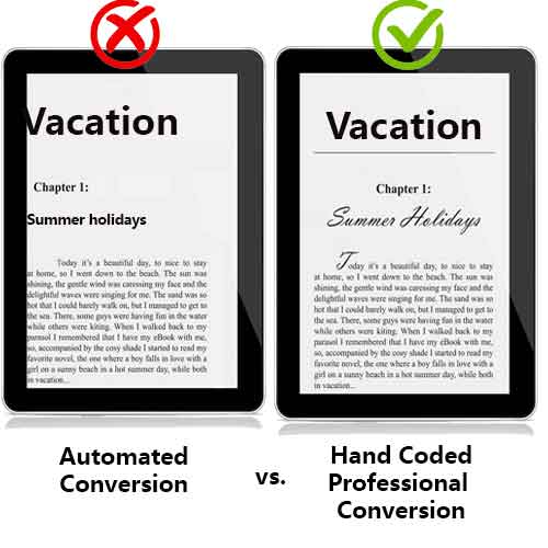 Automated vs professional epub formatting services