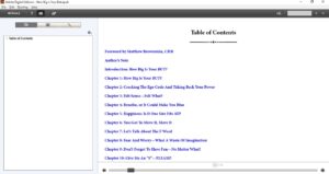 Table of Contents Epub Format Samples 1