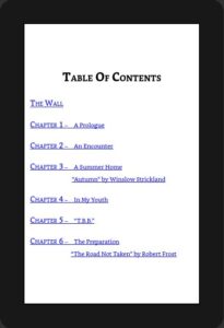 Table of Contents Kindle Format Samples 14