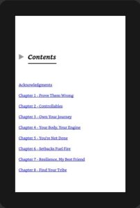 Table of Contents Kindle Format Samples 15