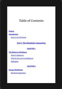 Table of Contents Kindle Format Samples 18