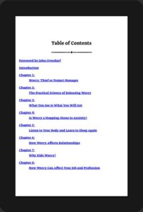 Table of Contents Kindle Format Samples 4