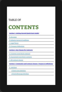 Table of Contents Kindle Format Samples 5