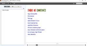 Table of contents color styles